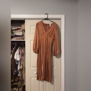 Elegant Rust Dress